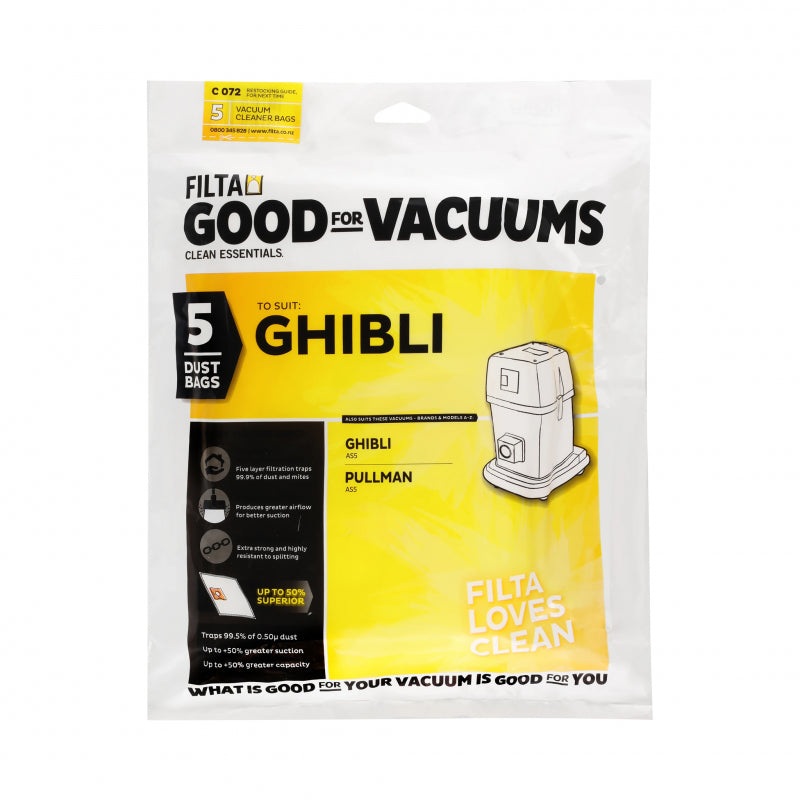 Vacuum Cleaner AS5 Bags 5pk - 60085