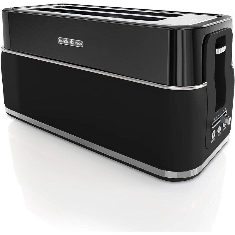 Morphy Richards Signature Opulent Black 4 Slice Toaster 245744 | 2 Yr Guarantee