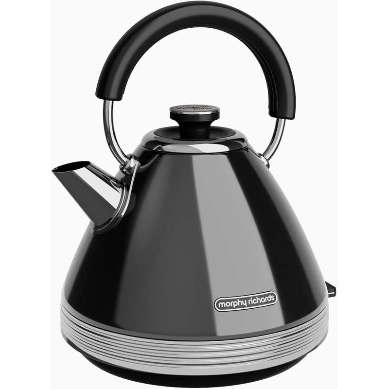 Morphy Richards Venture Black Retro Style Pyramid Kettle 100331