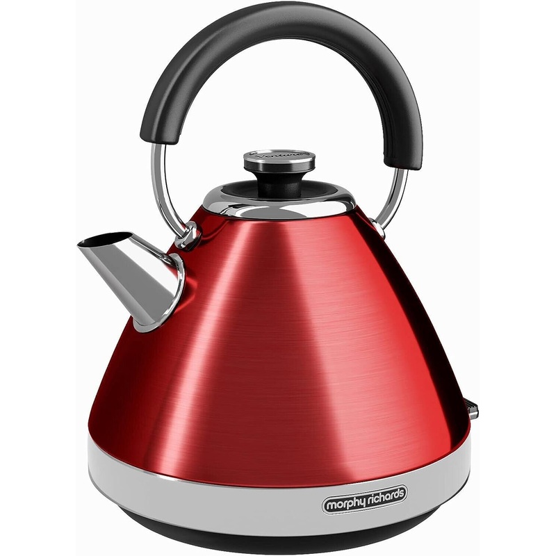Morphy Richards Venture Red 1.5L 3KW Pyramid Kettle 100133