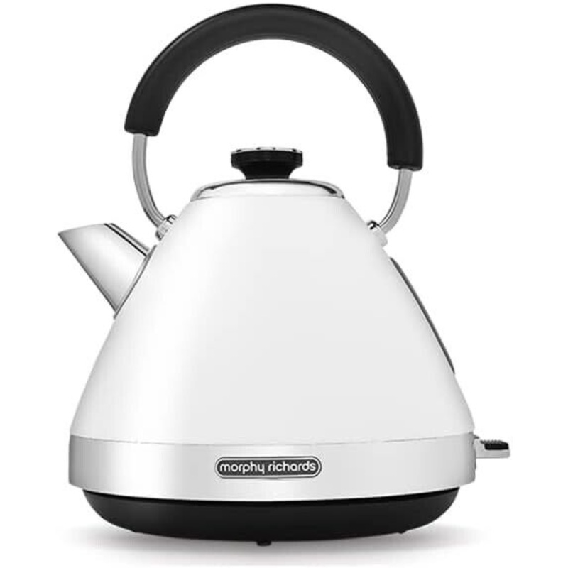 Morphy Richards Venture White 1.5L 3KW Pyramid Kettle 100134