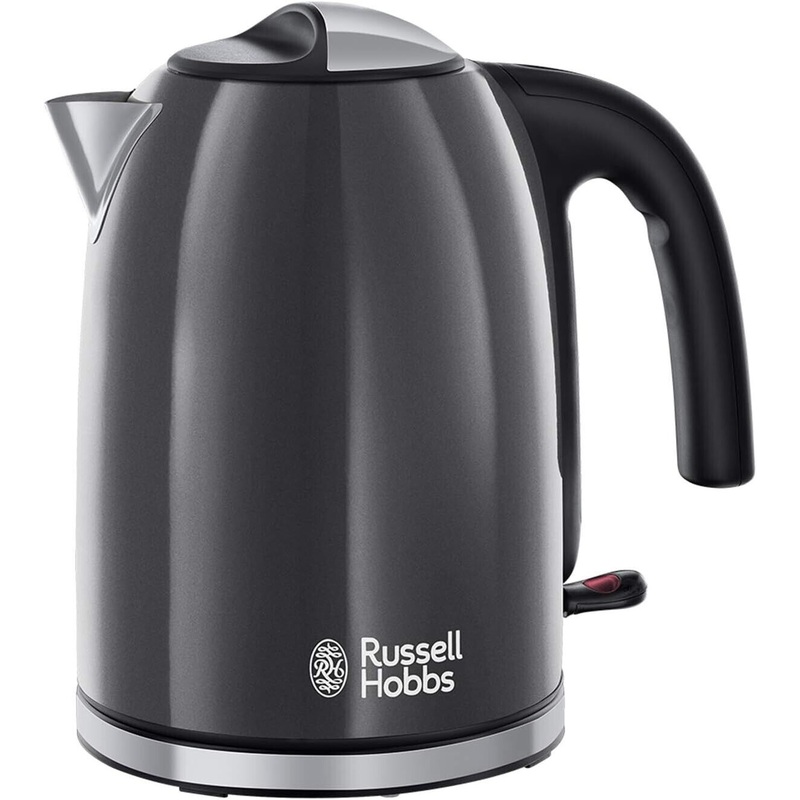 Russell Hobbs Colours Plus Grey 3KW 1.7L Jug Kettle 20414 - 3 Year Guarantee