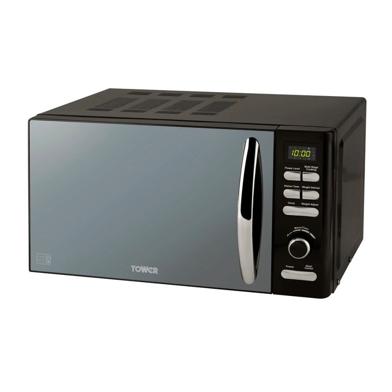 Tower Inifinity 800W 20L Digital Microwave Black T24019  - 3 Year Guarantee