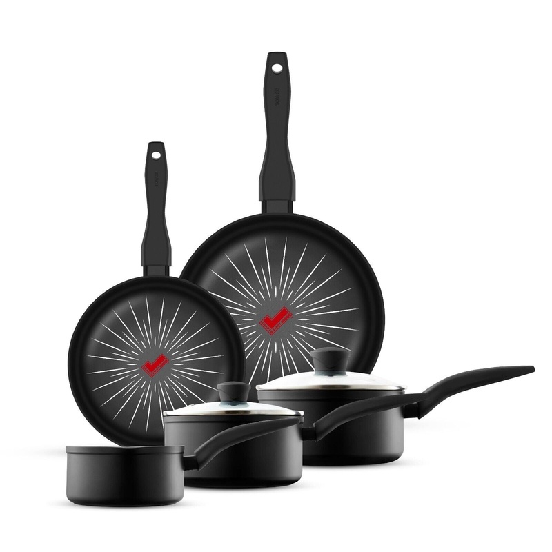 Tower Smart Start 5 Piece Forged Cookware Pan Set T800304 - 5 Year Guarantee