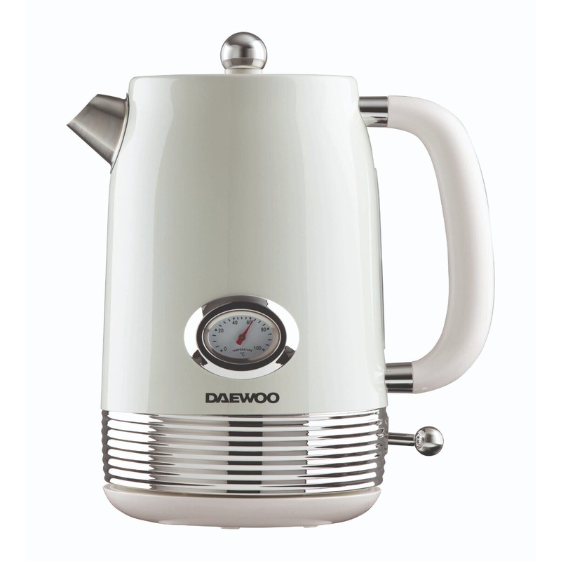Daewoo Baltimore Buttermilk 1.5L 3KW Kettle SDA2522GE Rapid Boil, Cream Kettle