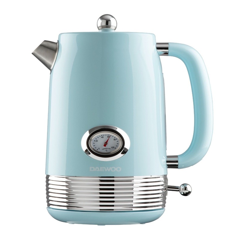 Daewoo Baltimore Skye Blue 1.5L 3KW Kettle SDA2528GE - New with 3 Year Warranty
