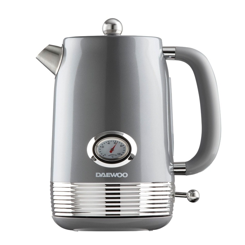 Daewoo Baltimore Smoked Grey 1.5L 3KW Kettle SDA2524GE