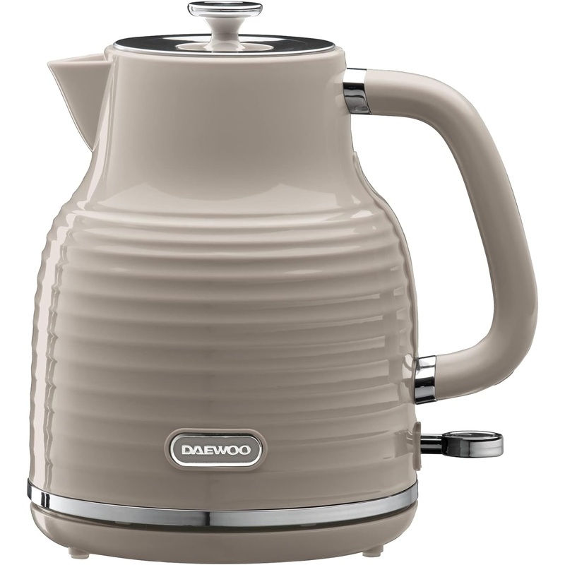 Daewoo Sienna Taupe 1.7L Jug Kettle Fast Boil Drip Free Spout SDA2482GE
