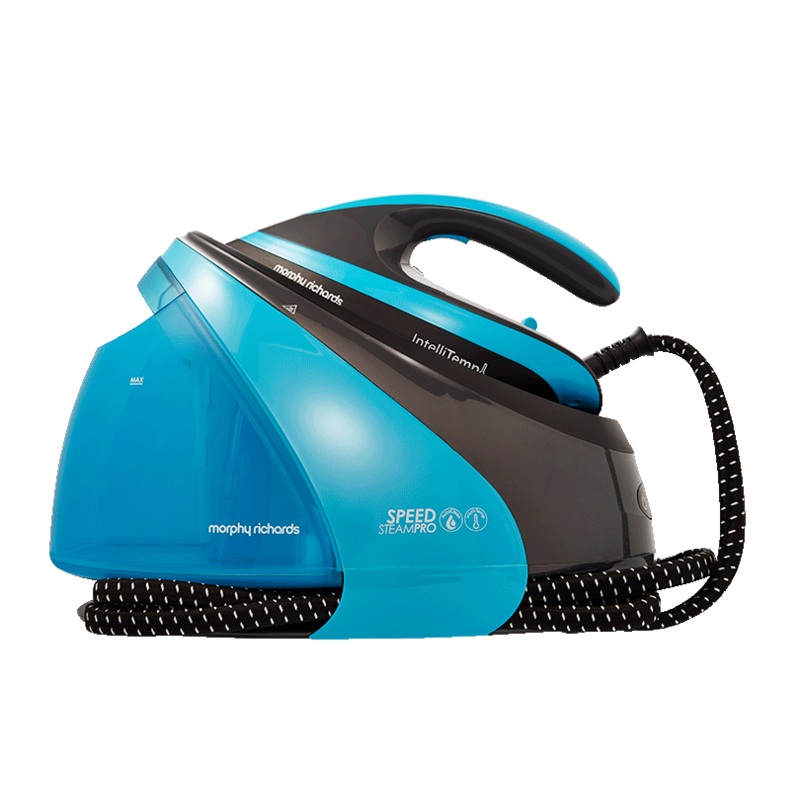 Morphy Richards Autoclean Intellitemp 3000w SteamPro Steam Generator Iron 332103 Blue