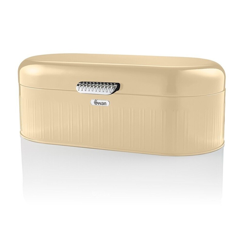 Swan Retro Cream BreadBin Vintage Design Kitchen Storage SWKA1014CN