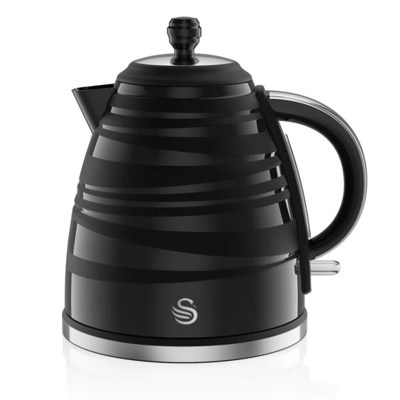 Swan Symphony Black 1.7L 3KW Kettle SK31050BN Rapid Boil - 2 Year Swan Warranty