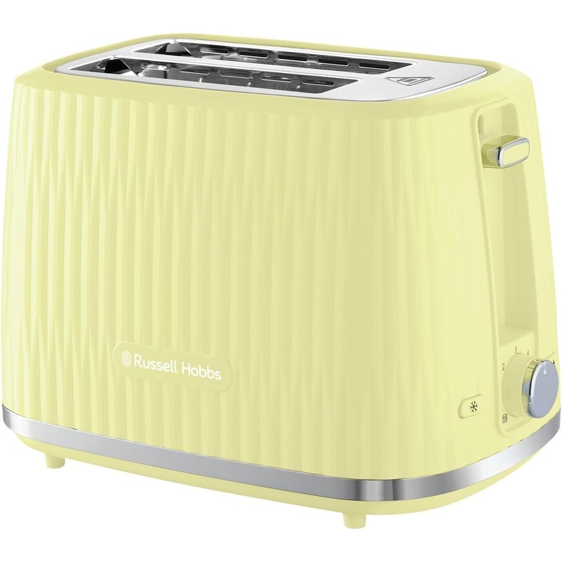 Russell Hobbs Eden Lemon 2 Slice Toaster - Lemon Yellow Textured Design Toaster