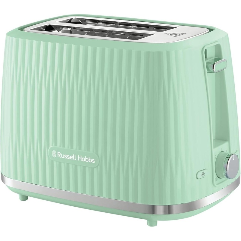 Russell Hobbs Eden Pistachio 2 Slice Toaster  Pistachio Green Textured Design