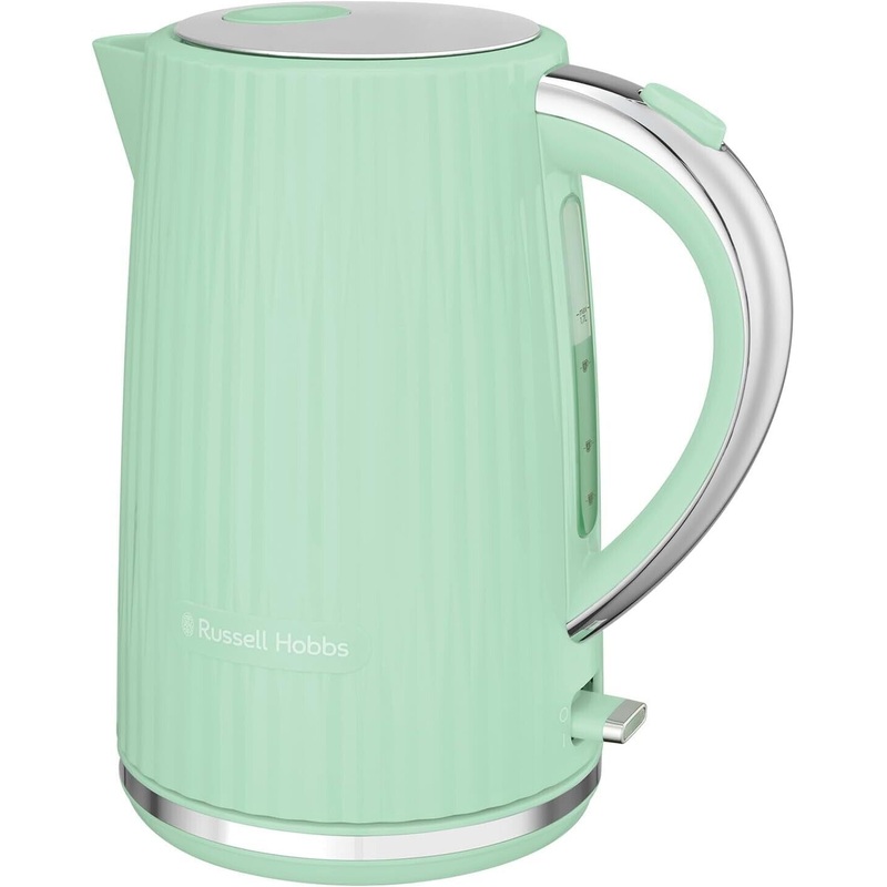 Russell Hobbs Eden Pistachio Green 1.7L 3KW Kettle with Chrome Accents, Perfect Pour Spout