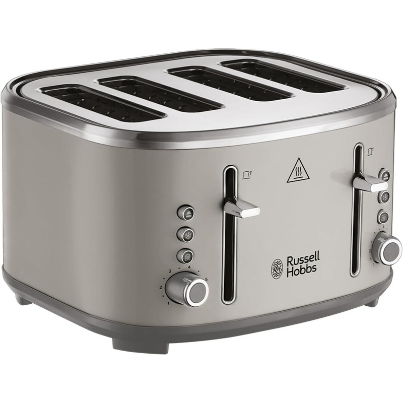 Russell Hobbs Stylevia Mocha 4 Slice Toaster - Wide Slot Brown Toaster 26293