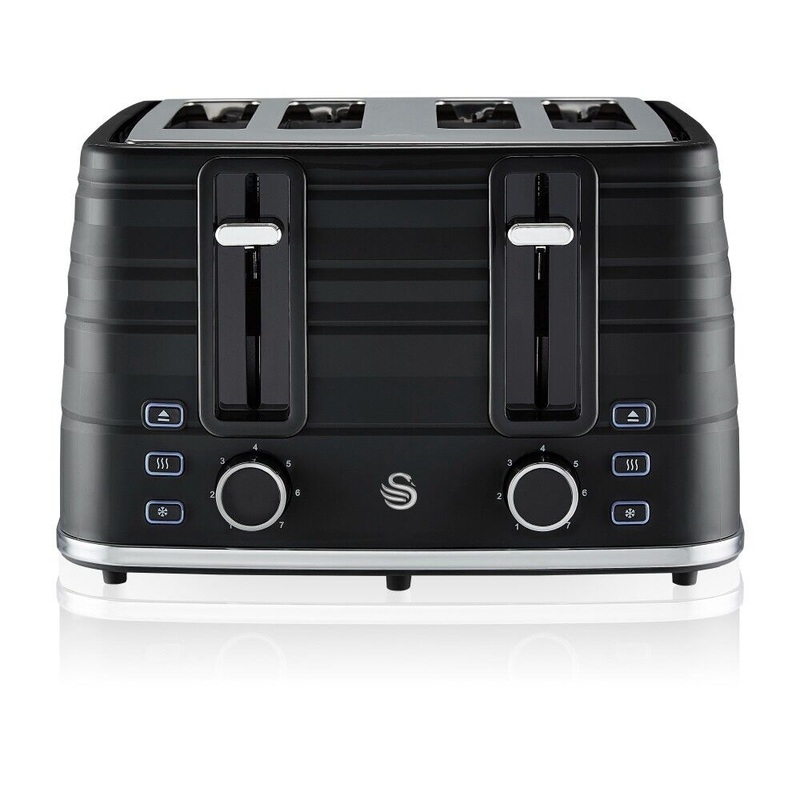 Swan Symphony Black 4 Slice Toaster ST31054BN
