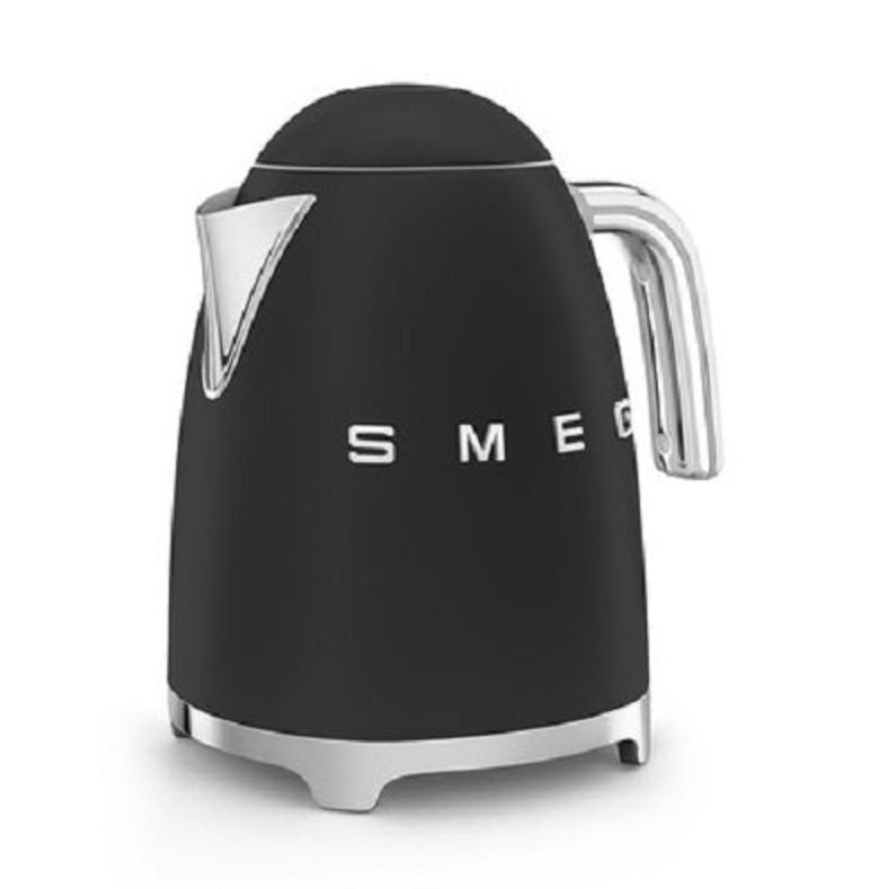 SMEG Retro 50s Style Matte Black 1.7L Kettle KLF03BLMUK
