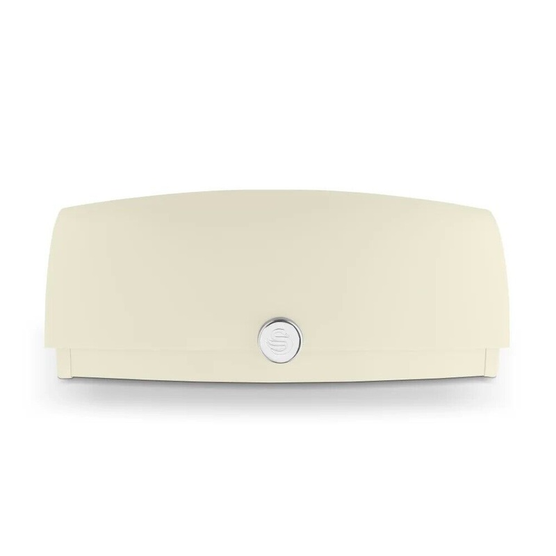 Swan Townhouse Cream Bread Bin with Roll Top Lid Modern Design SWKA18529CN