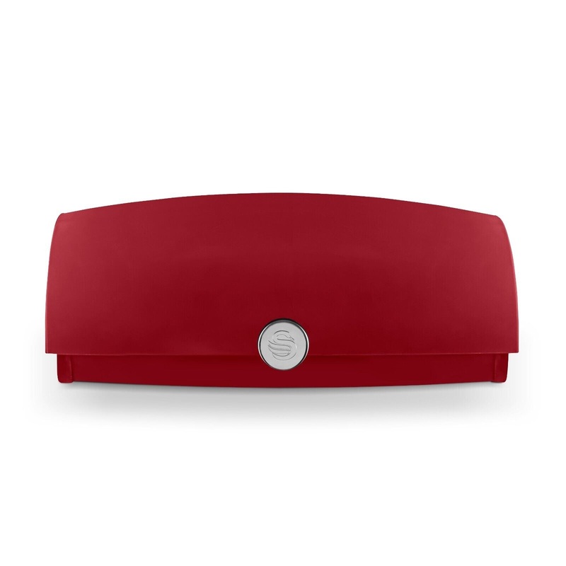 Swan Townhouse Red Bread Bin with Roll Top Lid SWKA18529RN
