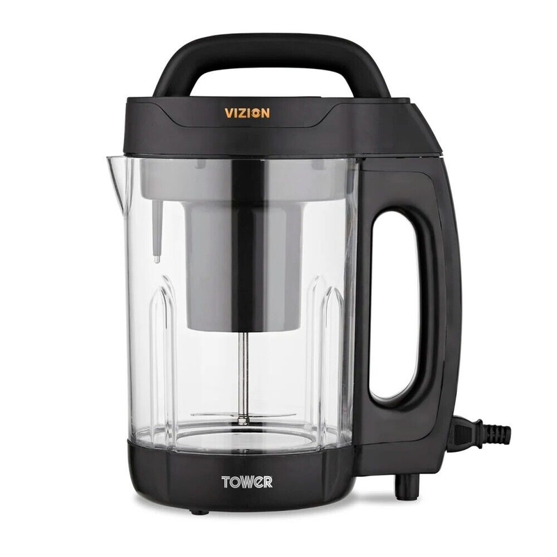 Tower Vizion 1.6L Soup Maker T12067 - Makes Soups, Juices, Smoothies & Shakes