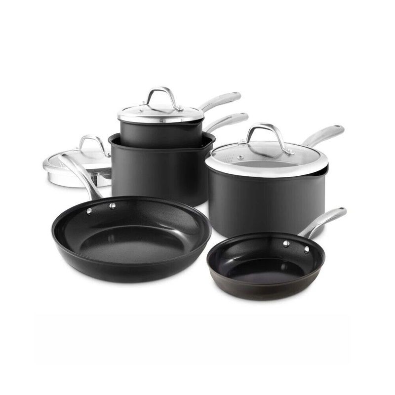 Good Food by TOWER 5 Piece Cookware Set. Hard Anodized Pan Set GF900258 - 25 yr Guarantee