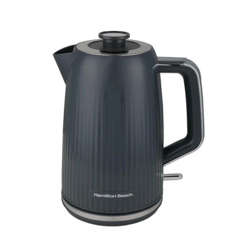 Hamilton Beach Miami Charcoal Grey 1.7L Kettle Stylish Design HB3023CH