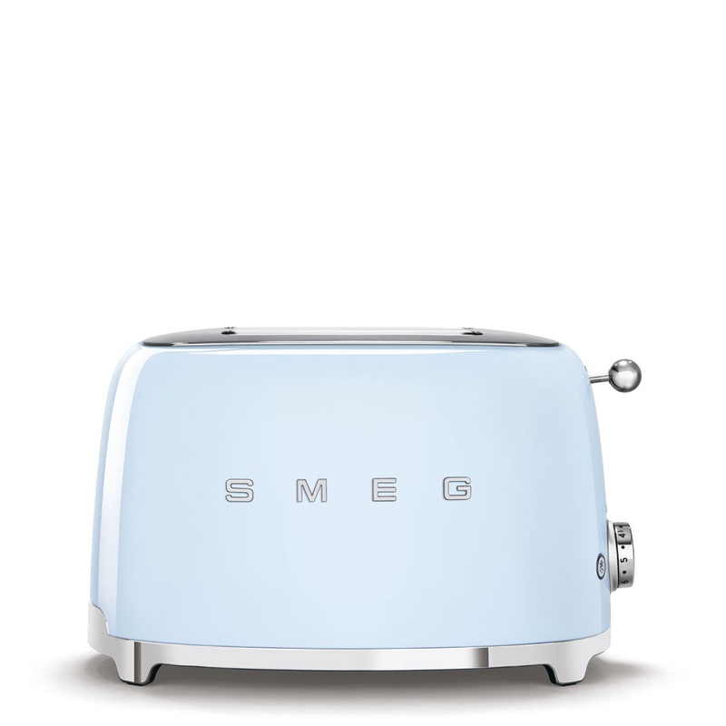 Smeg 2 Slice Toaster in Pastel Blue Retro 50`s Design Toaster TSF01PBUK