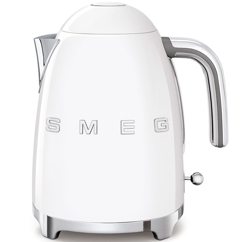 Smeg White Electric Kettle KLF03WHUK  Retro Style 1.7L Fast Boil Kettle