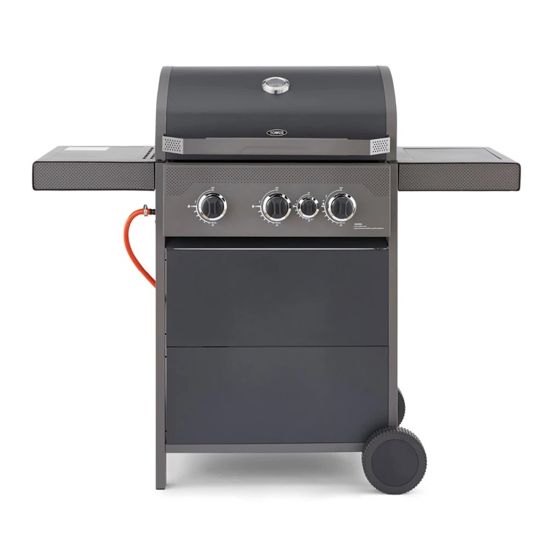 Tower Stealth Plus Three Burner Gas BBQ With Side Burner. T978523