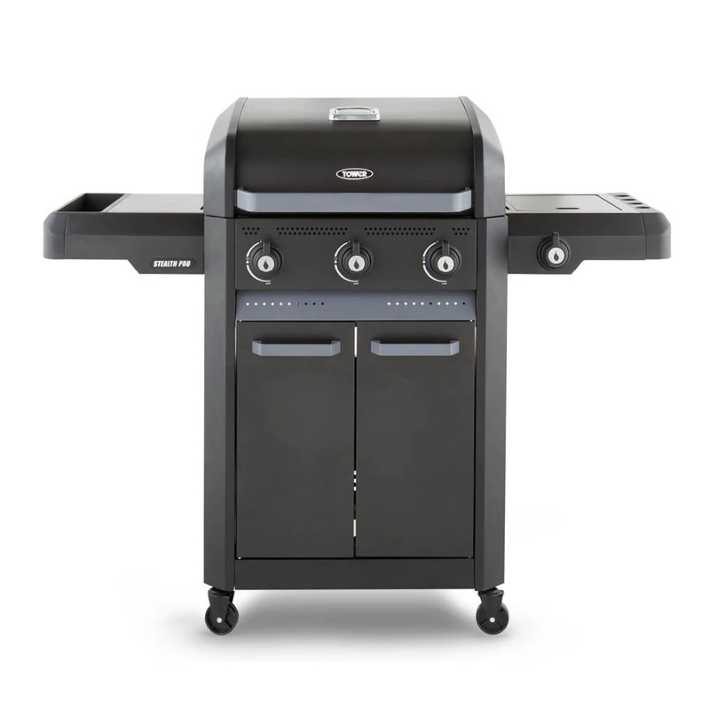 Tower Stealth Pro Four Burner Gas BBQ With Rotisserie T978525