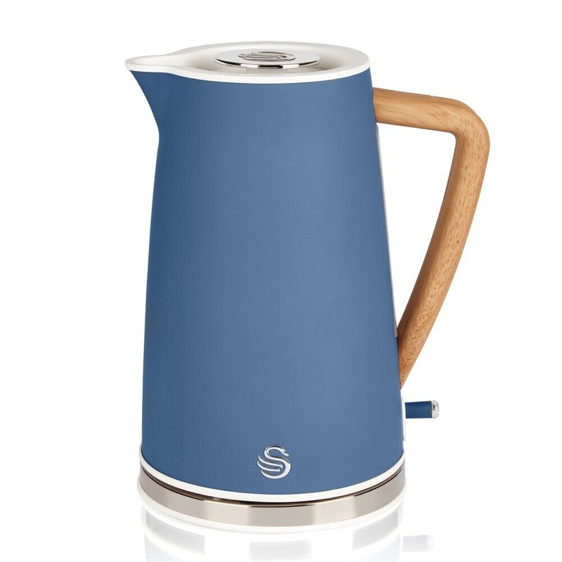 Swan Nordic Blue 1.7L 3kw Kettle. Scandinavian Style Electric Kettle