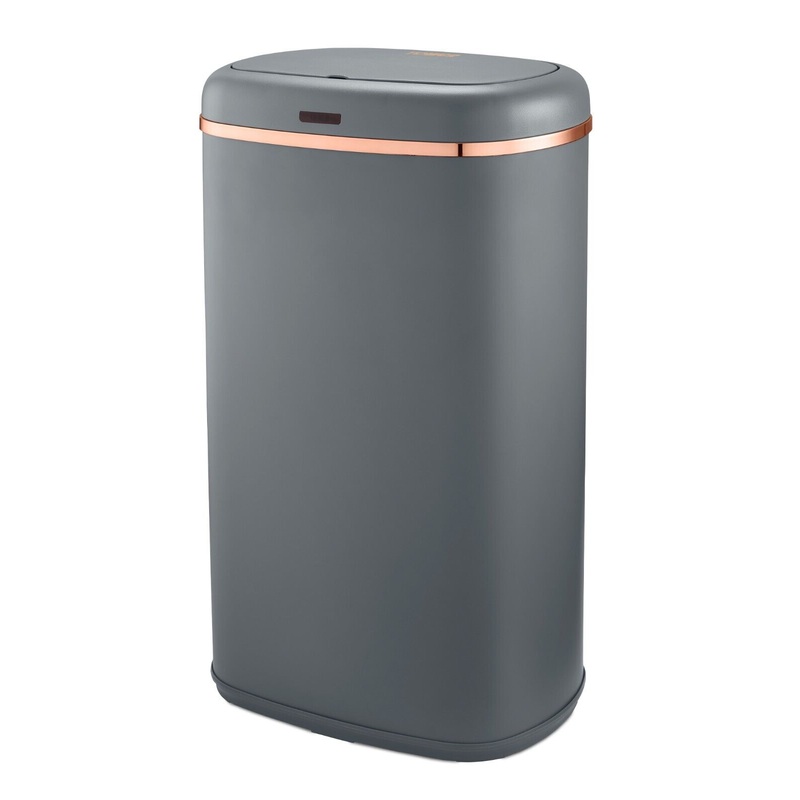 Tower Cavaletto 58L Sensor Bin in Grey and Rose Gold T838010GRY