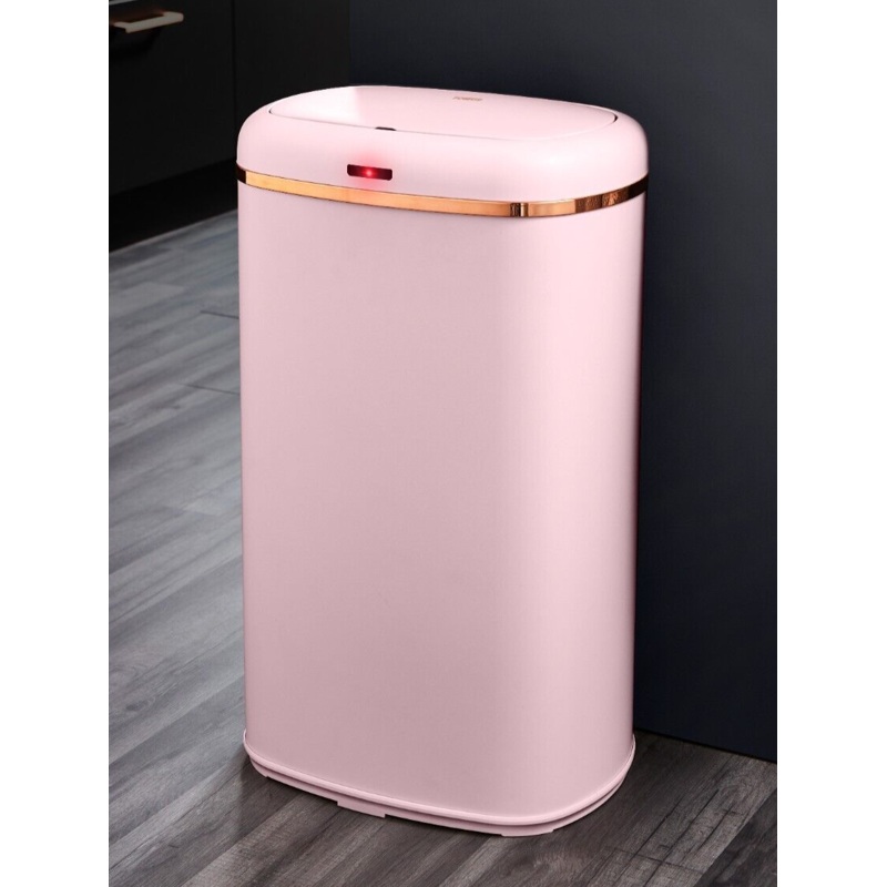 Tower Cavaletto 58L Sensor Bin Pink & Rose Gold Household Kitchen Bin Auto Lid T838010PNK