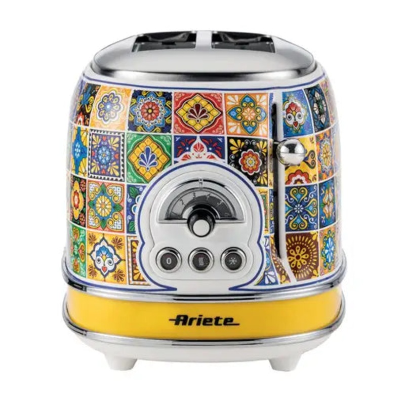 Ariete Positano 2 Slice Toaster - Multi-Coloured Design Toaster AR5511