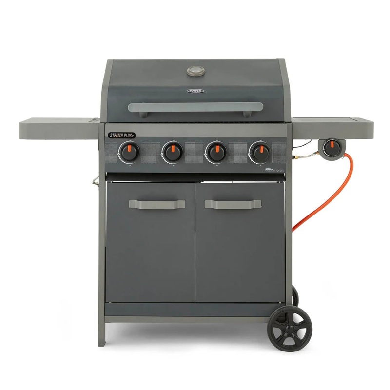 Tower Stealth Plus Four Burner Gas BBQ With Side Burner  T978524