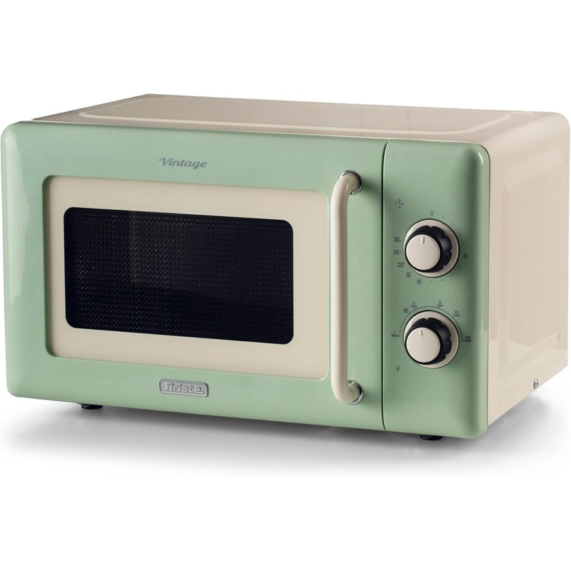 Ariete Vintage Green Retro 800W 20L Microwave Oven AR3961