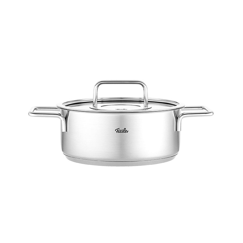 Cacerola de acero inoxidable con tapa de cristal Pure Fissler