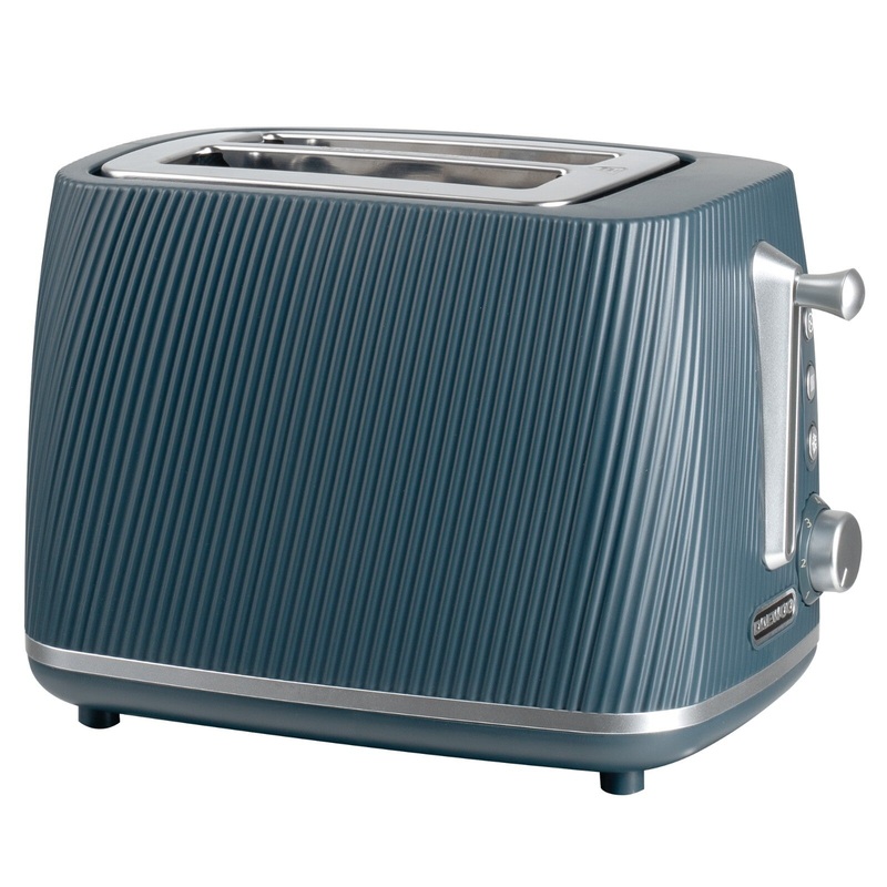 Daewoo Cascade 2 Slice Toaster in Navy with Ribbed Texture Design SDA2817GE