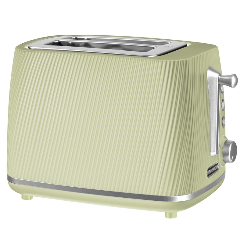 Daewoo Cascade 2 Slice Toaster in Taupe with Ribbed Texture Design SDA2777GE