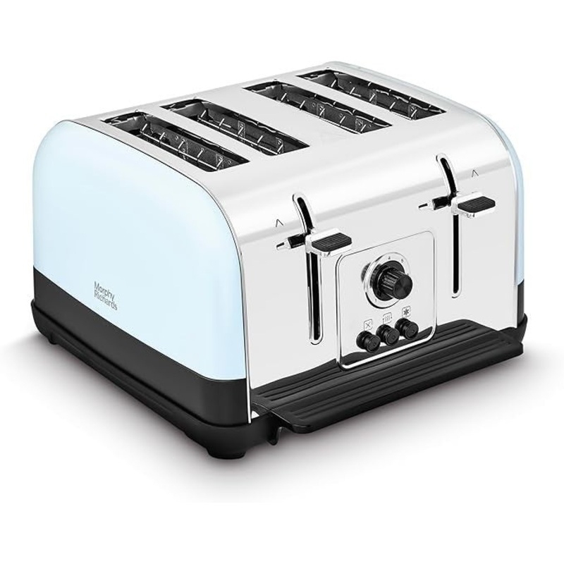 Morphy Richards Venture Duck Egg 4 Slice Toaster Retro Design 240136