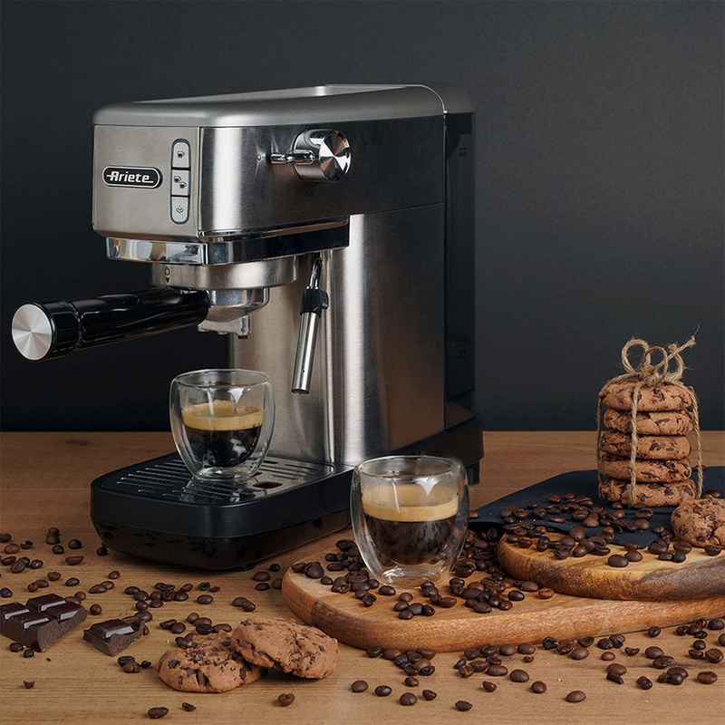 Cafetera Slim Espresso de metal para caf molido Ariete