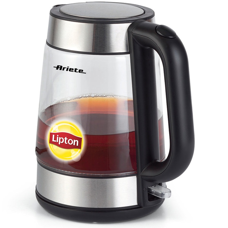 Hervidor-Tetera de cristal Lipton Ariete