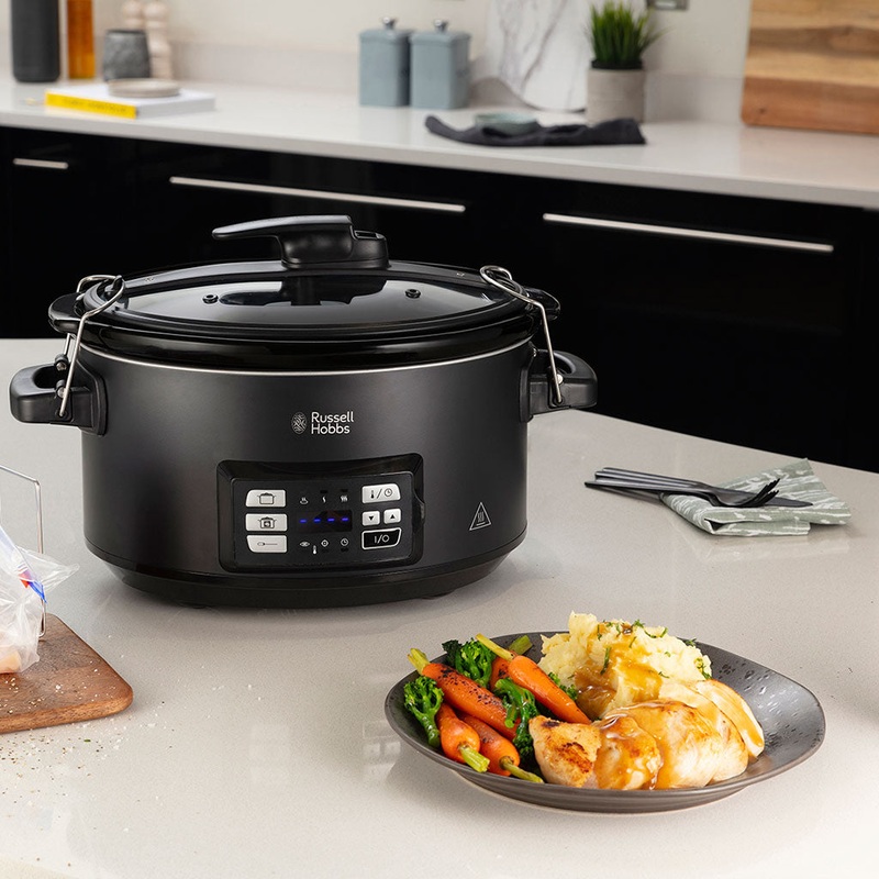 Olla de coccin lenta al vaco de precisin Russell Hobbs