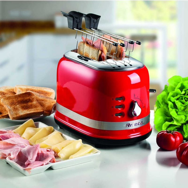 Tostadora Moderna 2 ranuras con pinzas Ariete