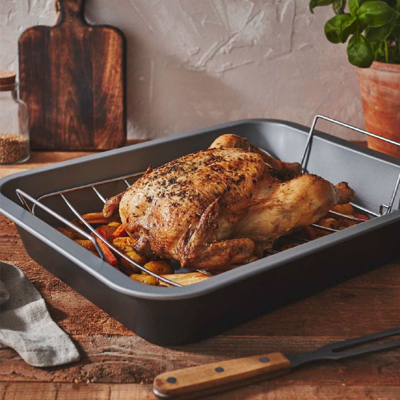 Bandeja antiadherente con rejilla para asar 36 y 41 cm Baker & Salt