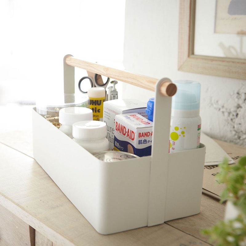 Organizador con asa de madera Yamazaki