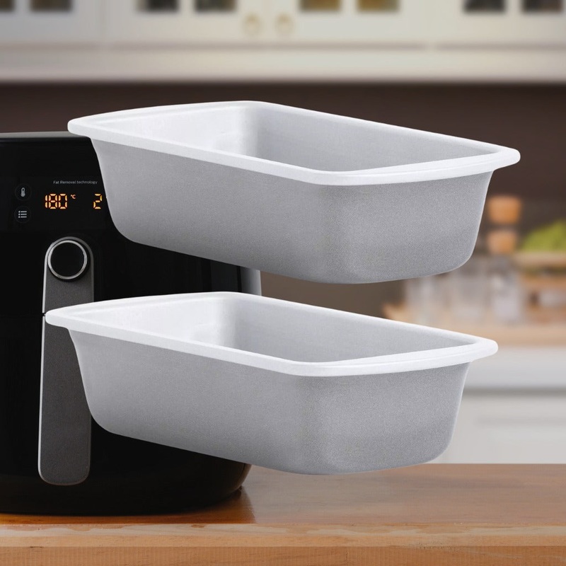 Set de 2 moldes rectangulares para freidora de aire y horno Wham Cook
