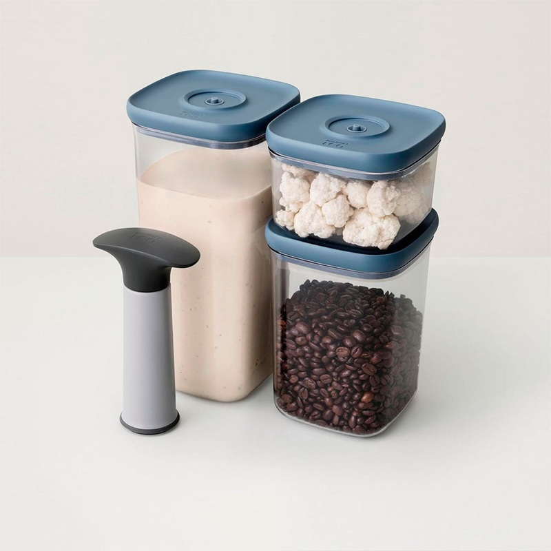 Set de 3 recipientes con bomba de vaco Berghoff