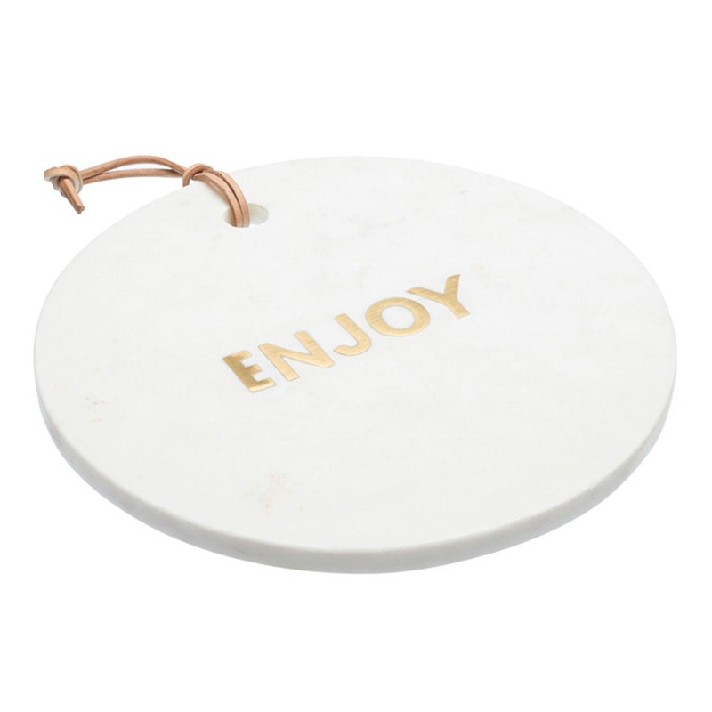 Tabla de mrmol redonda "Enjoy" Artes KitchenCraft