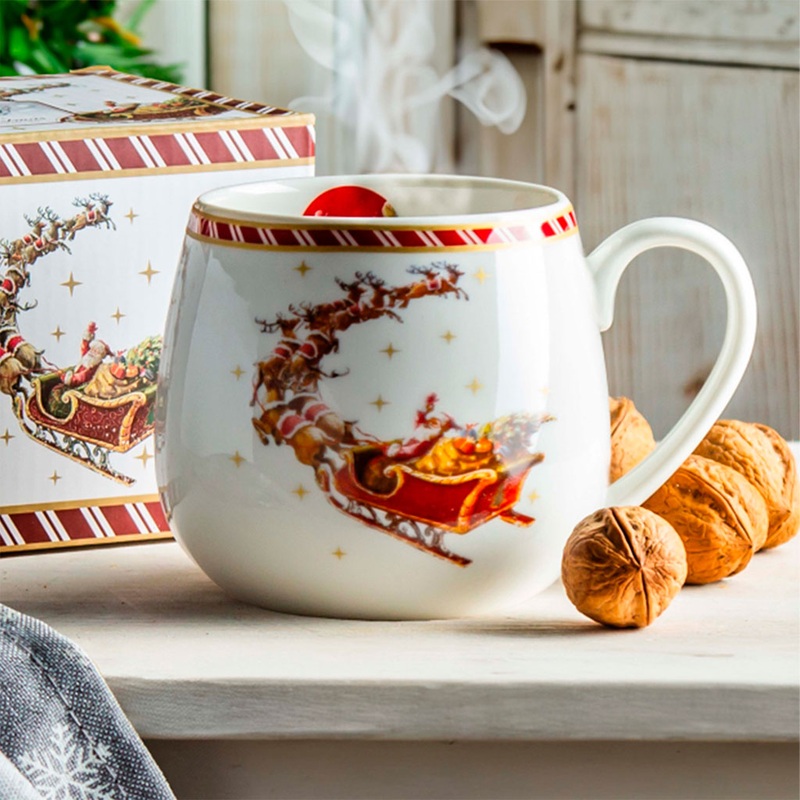 Taza  Mug Trineo Papa Noel Duo